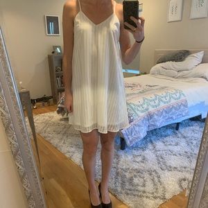 White slip dress